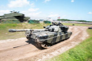 Chieftain tank in the arena at Tankfest, Bovington