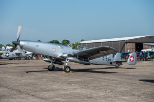 EKW C-3605 Schlepp target tug aircraft HB-RDH parked at Duxford