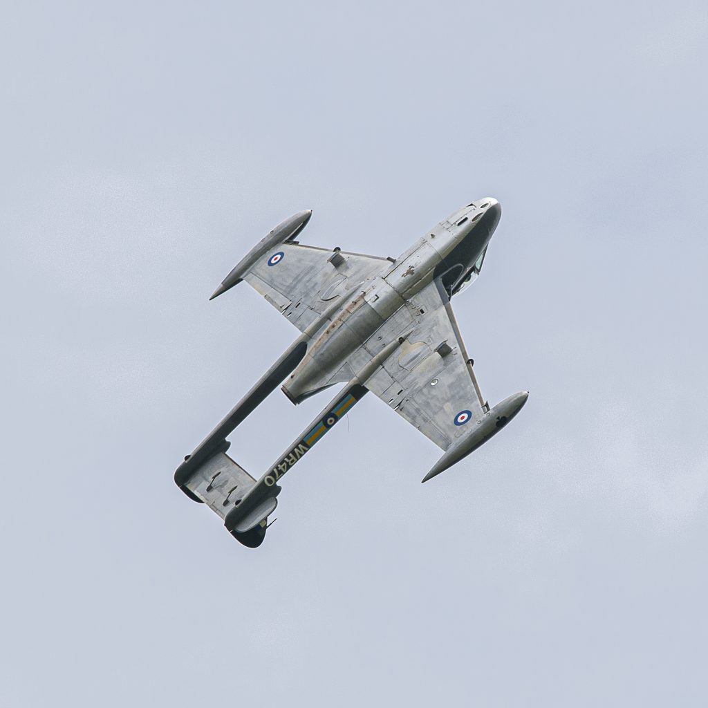 De Havilland Venom FB50 G-DHVM at Duxford