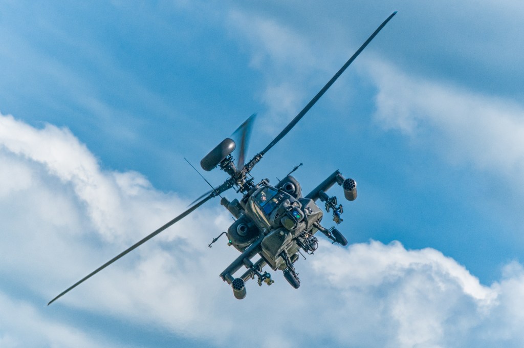 AH-64D Apache attack helicopter at Duxford