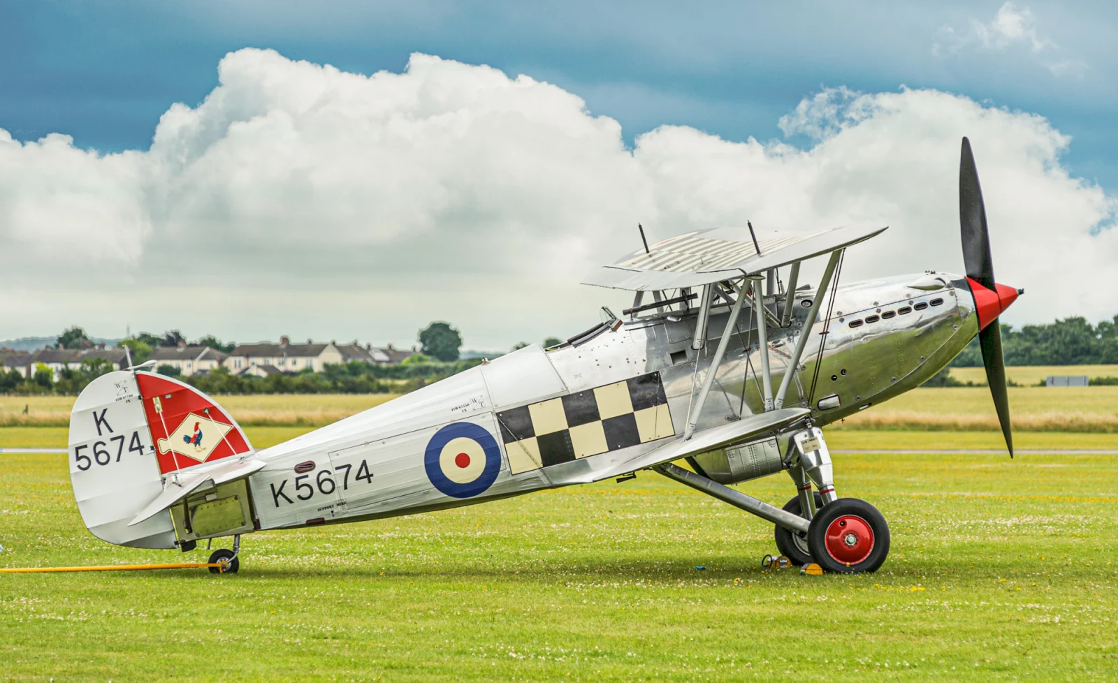 Hawker Fury G-CBZP in flight