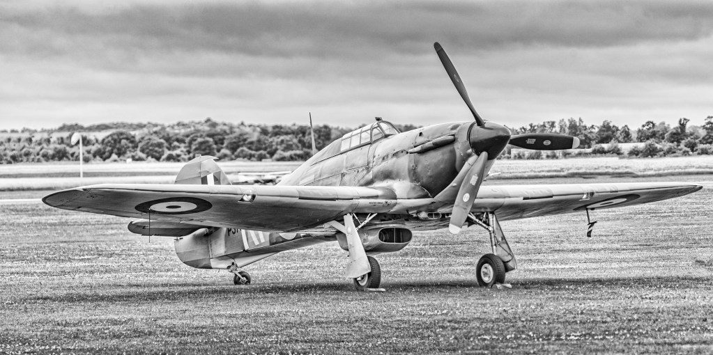 Hawker Hurricane G-HURI painted as Battle of Britain-era P3700