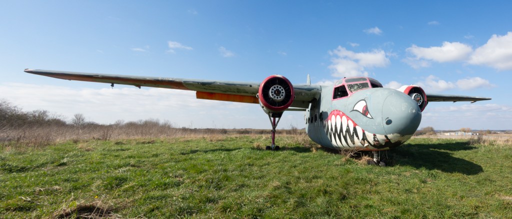 Derelict Percival Sea Prince at Long Marston Airfield