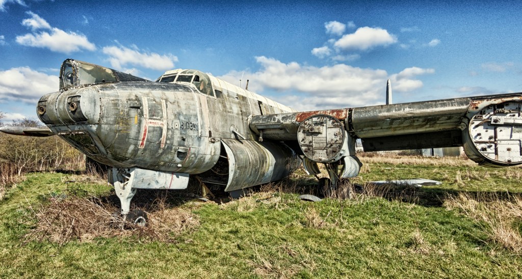 Derelict Avro Shackleton at Long Marston Airfield