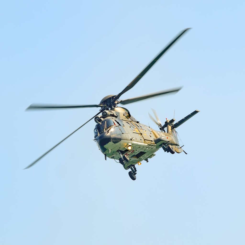 Swiss Air Force Aérospatiale AS332 Super Puma T-324 in flight