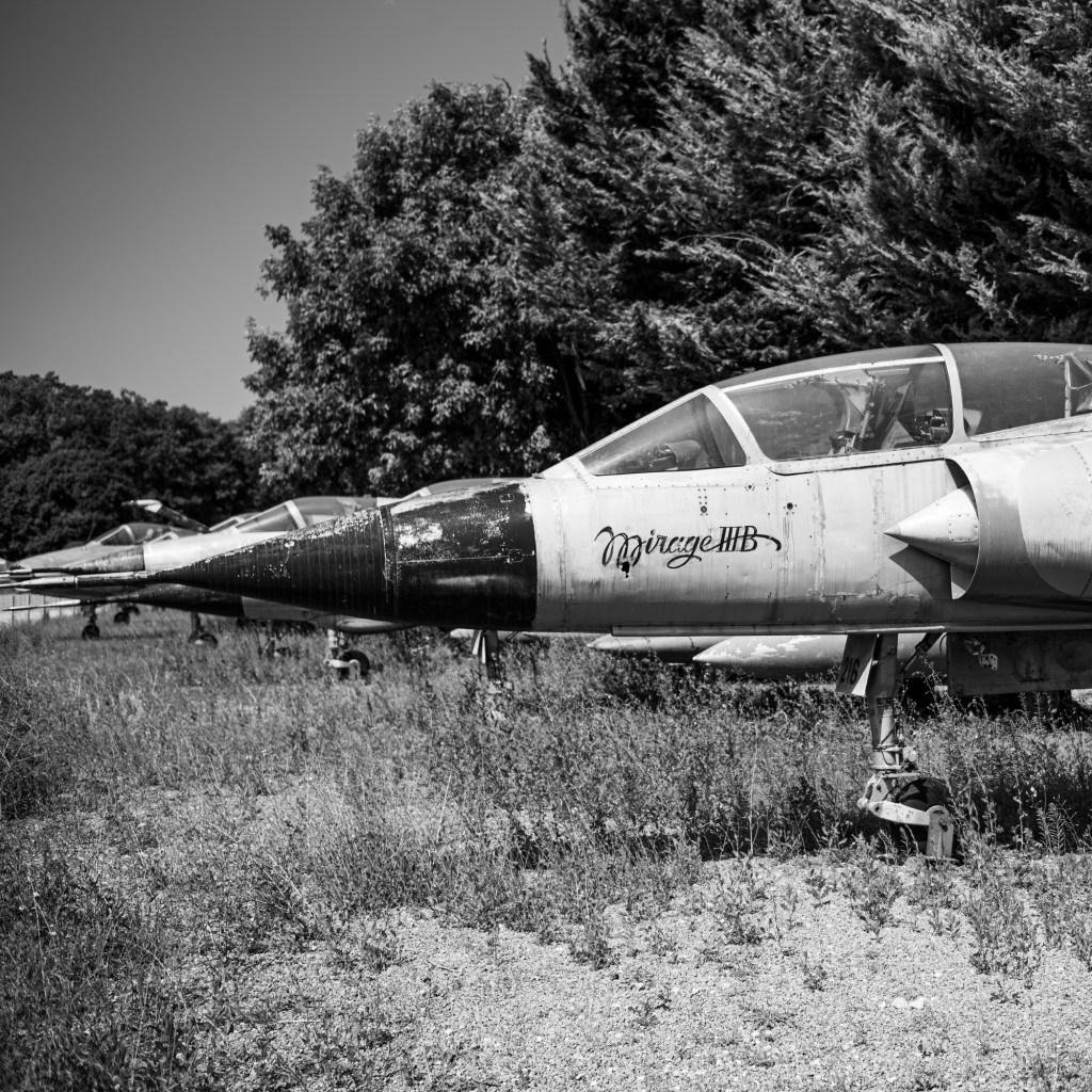 Dassault Mirage IIIB two-seat trainer No 216 on display at the Château de Savigny-lès-Beaune museum